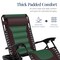 Best Choice Products Oversized Padded Zero Gravity Chair, Folding Outdoor Patio Recliner w/ Side Tray